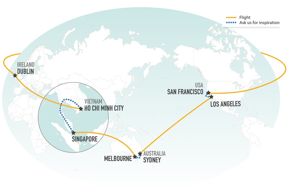 Round the World flights tickets Trailfinders Ireland